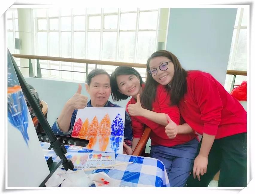 颐康院举办「乐享油画DIY」长者益智活动